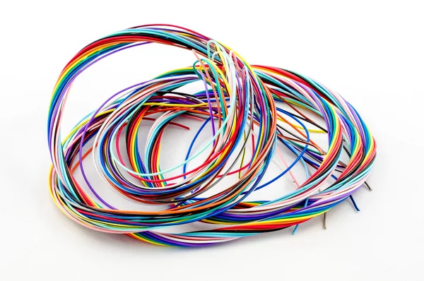 stock image A bunch of colourful cables