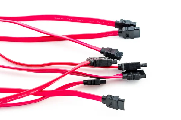 Varios cables SATA — Foto de Stock