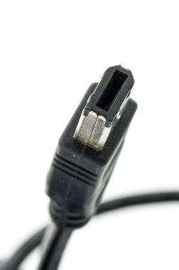 A firewire plug over a white background clipart