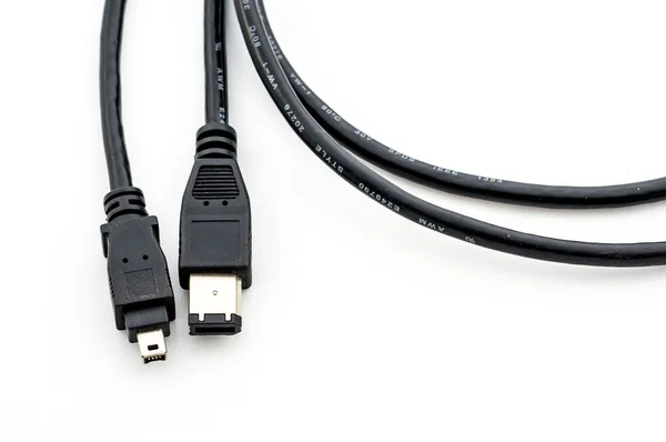 Firewire plug over a white background — стоковое фото