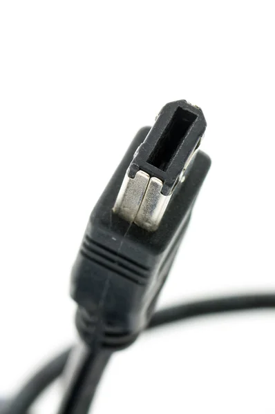 A firewire plug over a white background — Stock Photo, Image