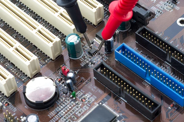 Old mainboard of computer — Stock Photo, Image