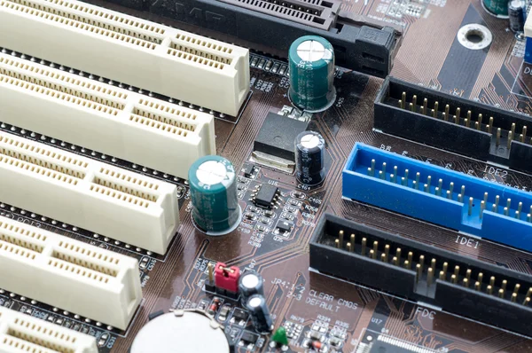 Old mainboard of computer — Stock Photo, Image