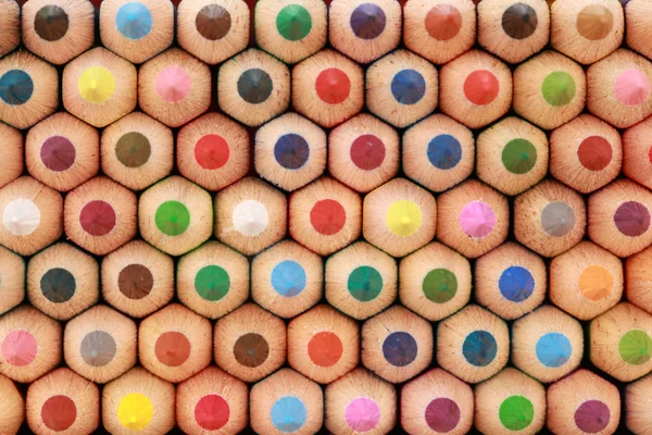 Crayons em uma pilha — Fotografia de Stock