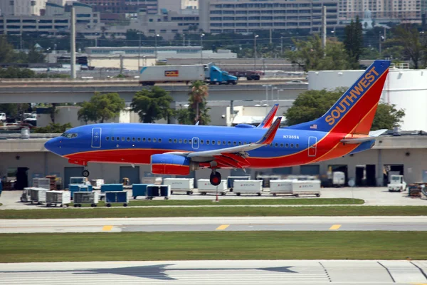 Zuidwest boeing 737 — Stockfoto