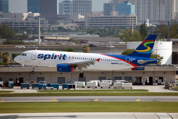Spirit Airlines Airbus A320 — Stock Photo, Image