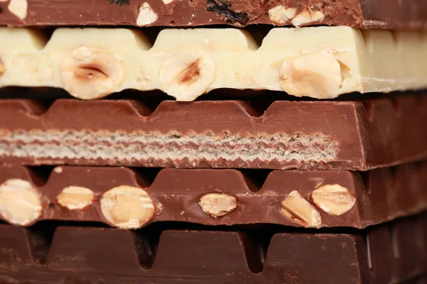 チョコレートのスタック — ストック写真