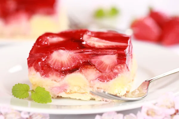 신선한 딸기 파이 — 스톡 사진