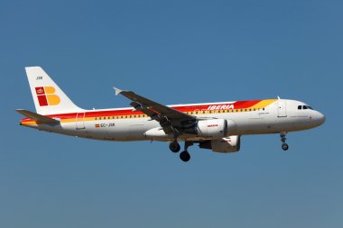 Iberia Airbus A320 clipart