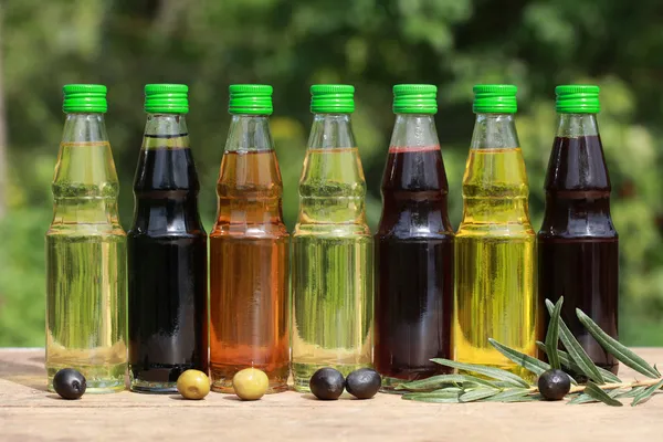 Różne rodzaje oleju — Zdjęcie stockowe