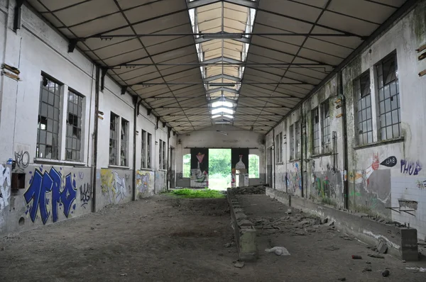 Inside factory ruin — Stock Photo, Image