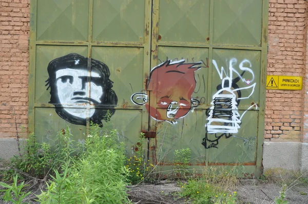 Grafitis del Che guevara — Foto de Stock