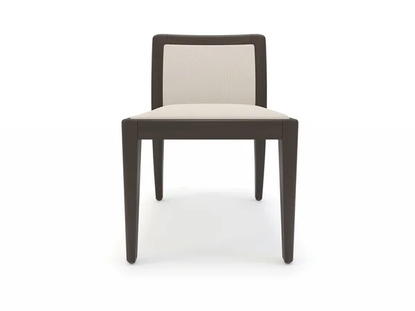 Beyaz zemin üzerinde sandalye — Stok fotoğraf