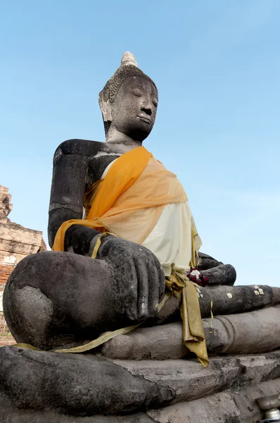 Starożytne Budda ayutthaya — Zdjęcie stockowe