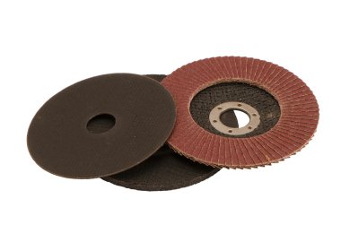 Special angle grinder sander cut discs isolated clipart