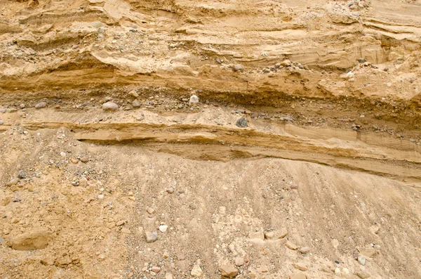 Gravel pit carreira construção camada geológica — Fotografia de Stock