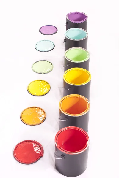 stock image Rainbow Paint Row