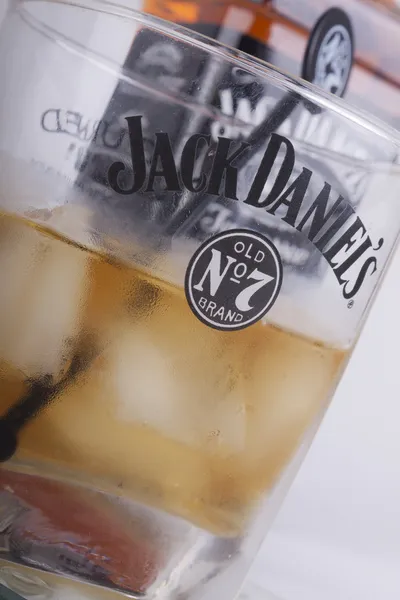 Jack Daniel's glass — Stock Photo, Image