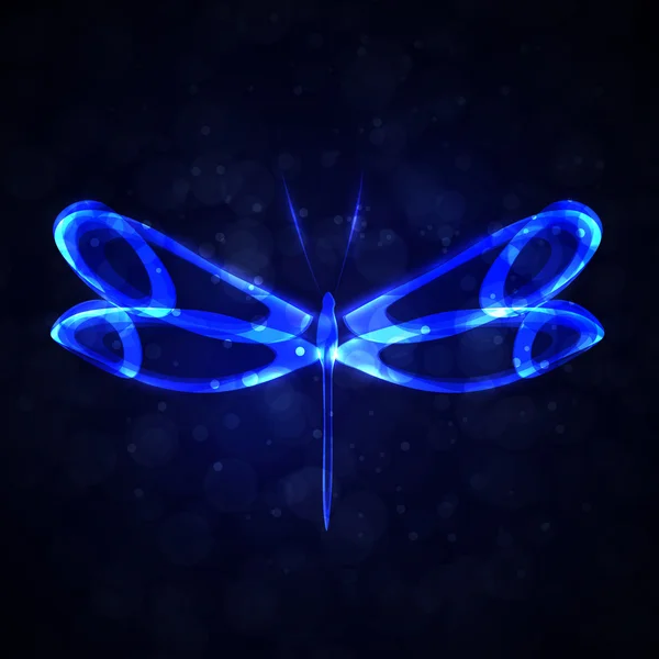 Abstrakt dragonfly — Stock vektor