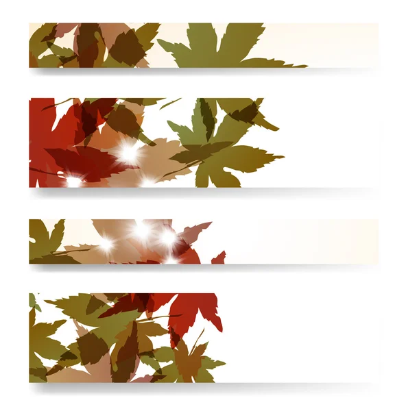 秋季横幅 — 图库矢量图片