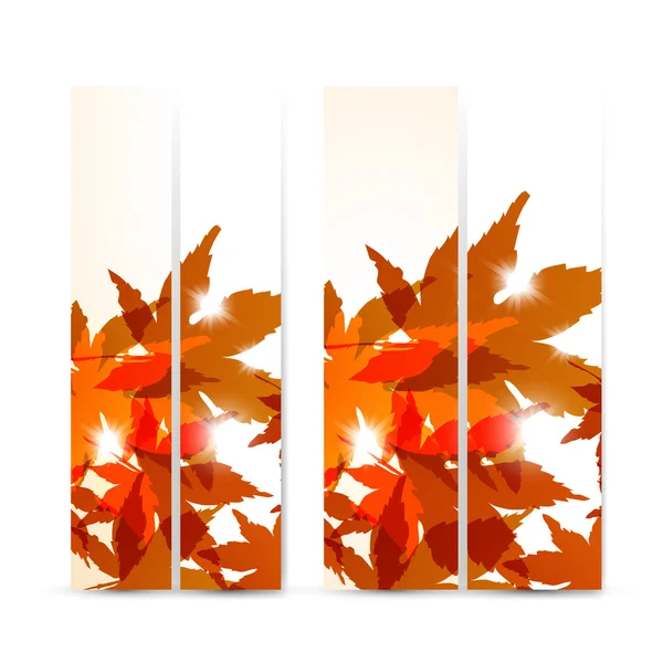 Bandera de otoño — Vector de stock