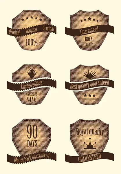Set of special labels with various design — Stock Vector