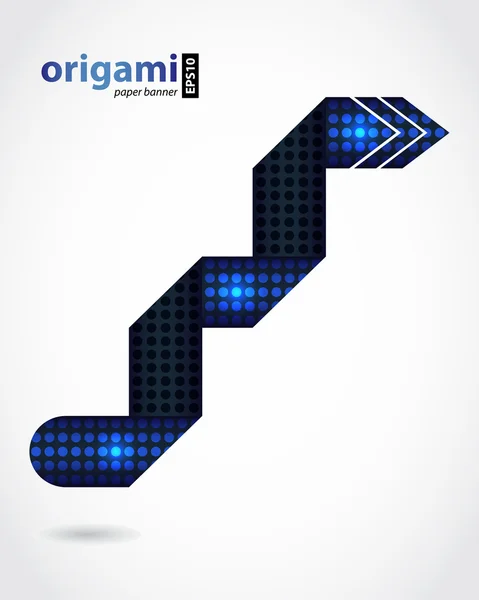 Origami abstrait avec design spécial — Image vectorielle