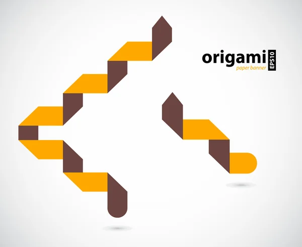 Origami αφηρημένη φούσκα ομιλία με ντραπέ — Διανυσματικό Αρχείο