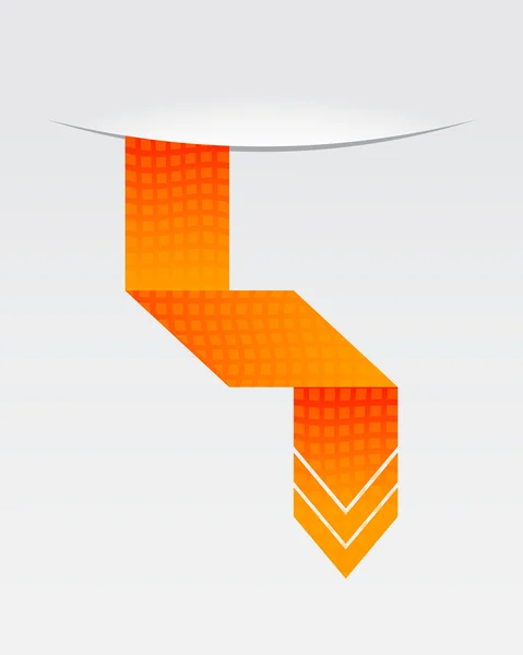 Orange Origami-Sprechblase mit speziellem Design — Stockvektor