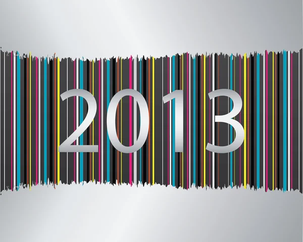 Ευτυχισμένο το νέο έτος 2013, κάρτα νέου έτους — Διανυσματικό Αρχείο