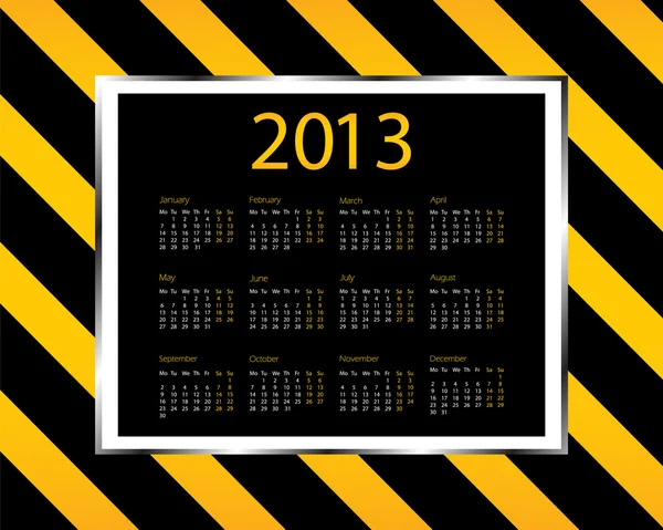 特別なカレンダーのデザイン - 2013 — ストックベクタ