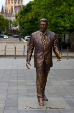 Ronald Reagan Statue clipart