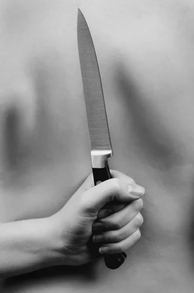 Back with knife — Stock Photo, Image