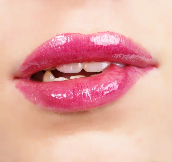 붉은 입술 — 스톡 사진