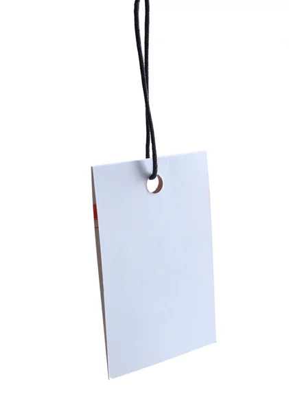 Pusta etykieta lub etykieta na białym tle — Zdjęcie stockowe