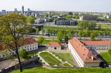 Litvanyalı başkenti vilnius panorama