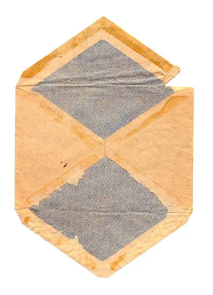 Isolado em papel velho branco do envelope — Fotografia de Stock