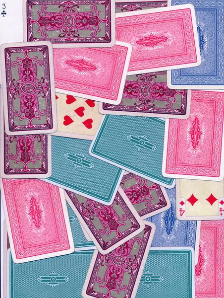 Various cards backs background — Stock Photo, Image