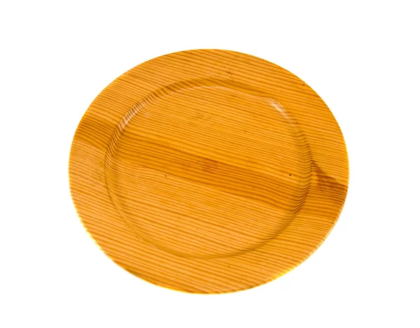 Изолированный на белой деревянной пластине — стоковое фото