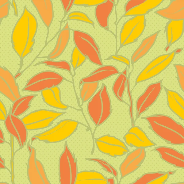 Φύλλα χωρίς ραφή μοτίβο — Διανυσματικό Αρχείο
