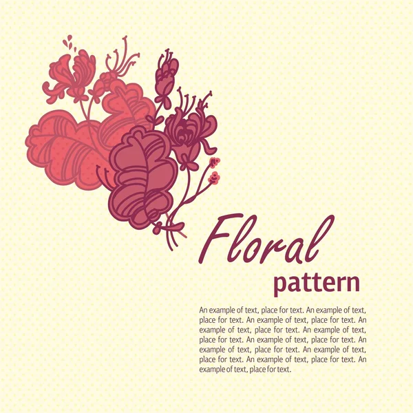 Floral φόντο αφηρημένη. στυλιζαρισμένη φυτά και τα φύλλα — Διανυσματικό Αρχείο
