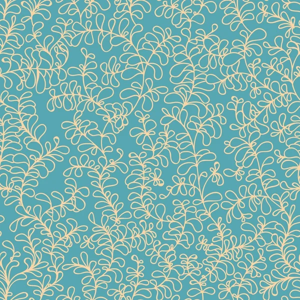 Motif floral sans couture coloré avec feuille — Image vectorielle