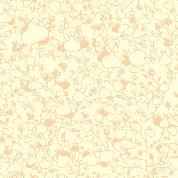 无缝的花卉图案。美丽成熟石榴. — 图库矢量图片
