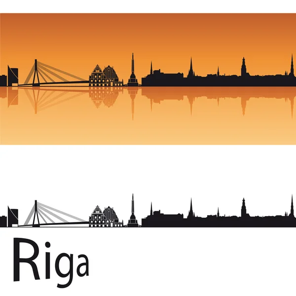 Skyline de Riga — Image vectorielle