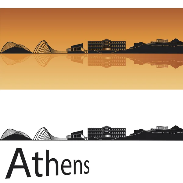stock vector Athens skyline