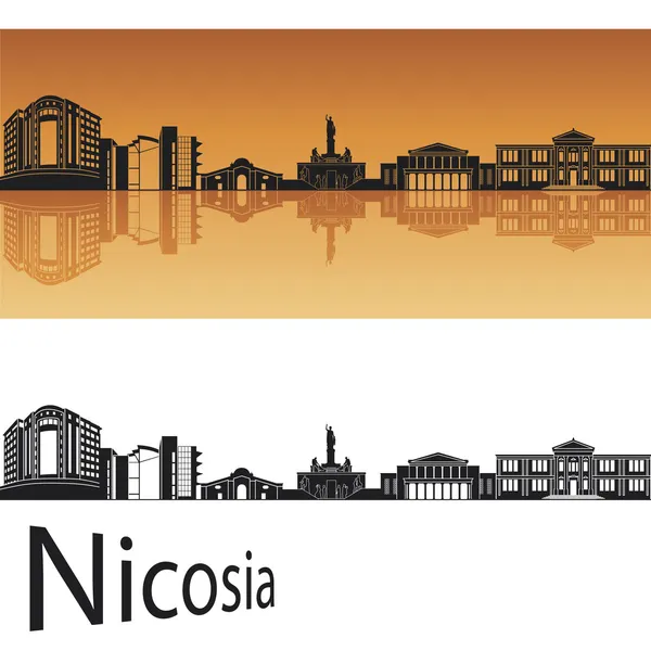 Skyline de Nicosie — Image vectorielle