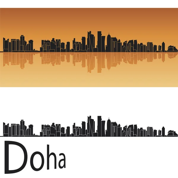 Doha skyline — Stock vektor
