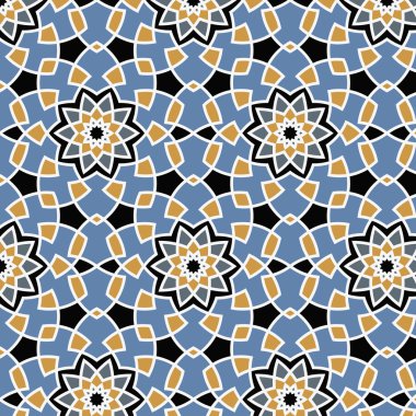 Arabesque seamless pattern clipart