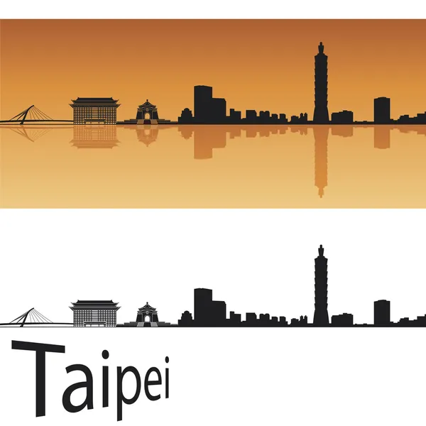 Skyline de taipei — Image vectorielle