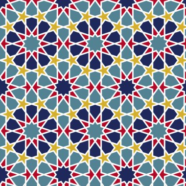 Arabesque seamless pattern 15 clipart